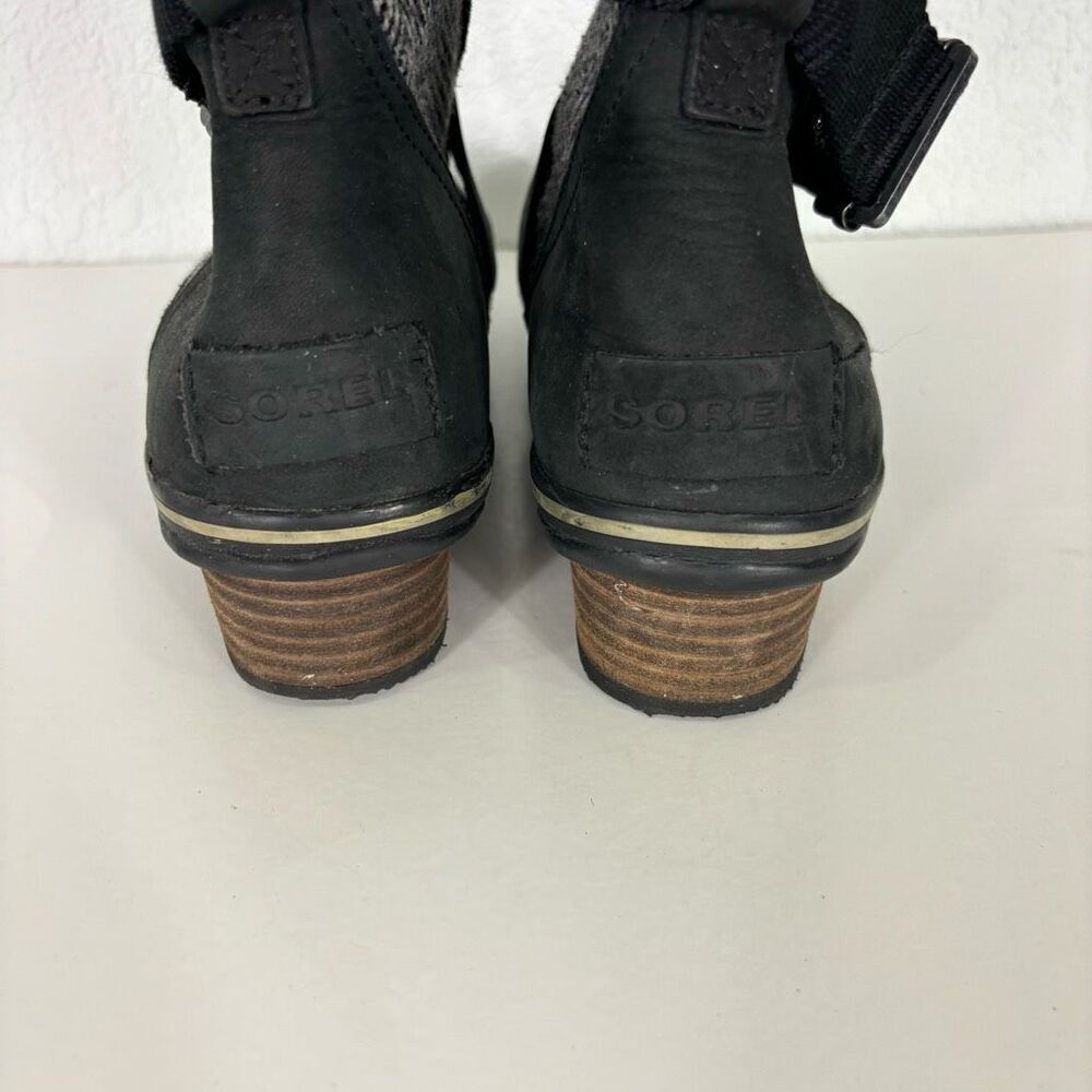 Sorel Women’s Black Slimboot Lace Up Winter Boots Size 7.5 - Picture 6 of 9